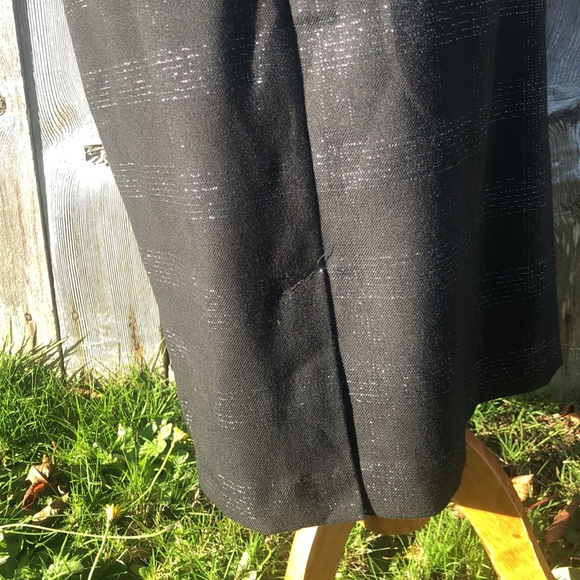 Mossimo Sleeveless Pleated breasted Black Stretch Dress with Shimmery Stripes! - Picture 9 of 11